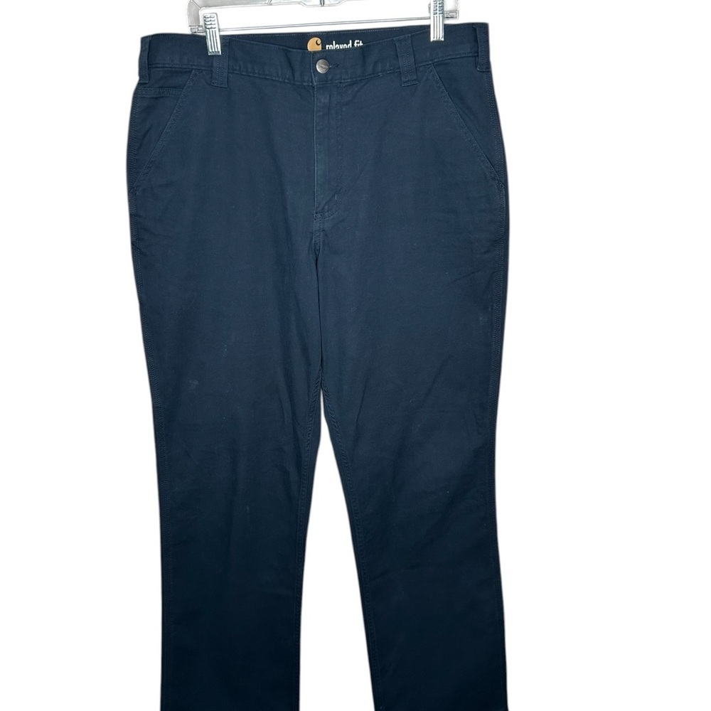 Carhartt men’s relaxed fit Navy Straight-Leg Chino Pants size 36x32